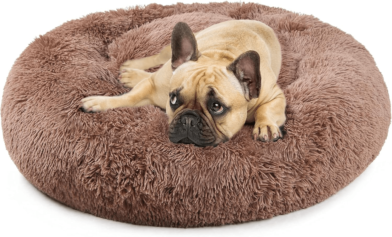 Dog Beds for Medium Dogs Washable Donut French Bulldog