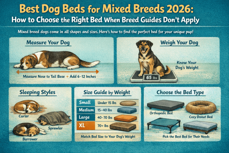 Best Dog Beds for Mixed Breeds 2026: How to Choose the Right Bed When Breed Guides Don't Apply